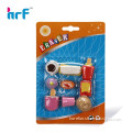 Kawaii stationery with cute 3d food shaped eraser